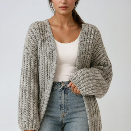 Harajuku | Vintage Lantern Sleeve Cardigan – Knitwear