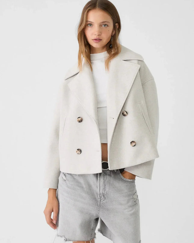 Harper | Double Breasted Jacket – Cropped with Lapel