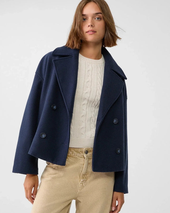Harper | Double Breasted Jacket – Cropped with Lapel