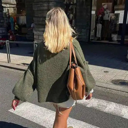 Heidelle | Fluffy Oversized Knit Sweater – Knitwear