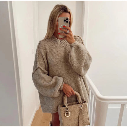 Heidelle | Fluffy Oversized Knit Sweater – Knitwear
