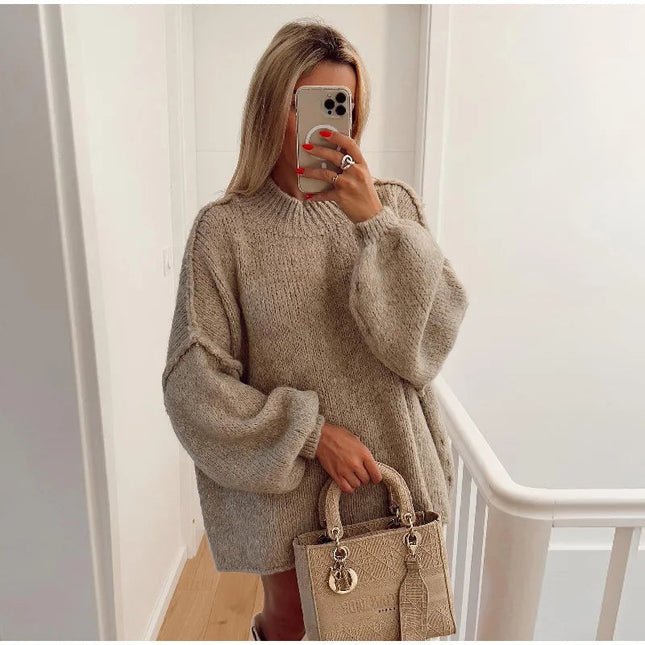 Heidelle | Fluffy Oversized Knit Sweater – Knitwear