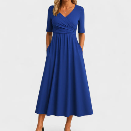 Julietta | V-neck Summer Dress – Short Sleeves