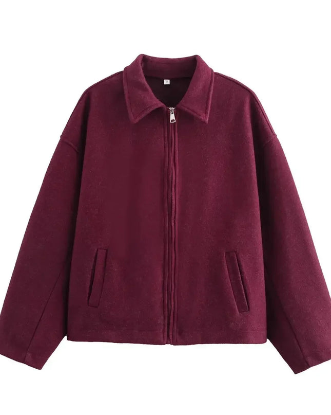 Kora | Solid Color Streetwear Jacket – Cropped Jacket