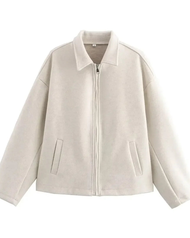 Kora | Solid Color Streetwear Jacket – Cropped Jacket