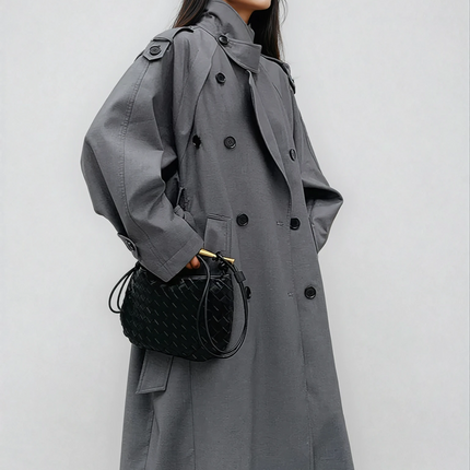 Lautara | Double-Breasted Trench – Overcoat with Belt