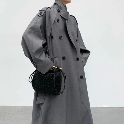 Lautara | Double-Breasted Trench – Overcoat with Belt