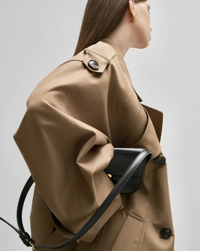 Lautara | Double-Breasted Trench – Overcoat with Belt