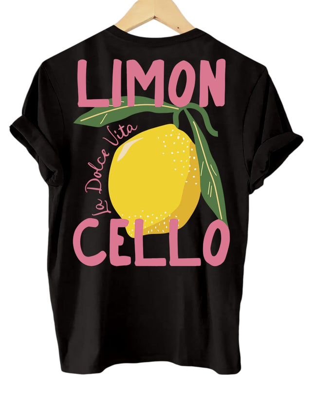 Limoncella | Summer Lemon Print Shirt – Crew Neck Sweatshirt