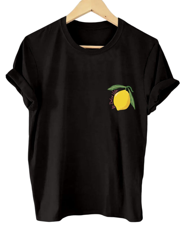 Limoncella | Summer Lemon Print Shirt – Crew Neck Sweatshirt