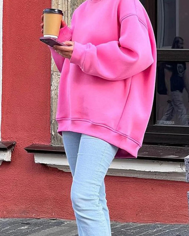 Lolara | Oversized Round-Neck Sweatshirt – Oversized Sweatshirt