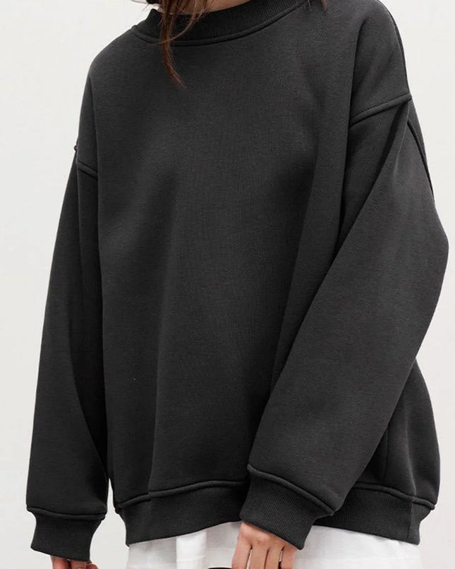 Lolara | Oversized Round-Neck Sweatshirt – Oversized Sweatshirt
