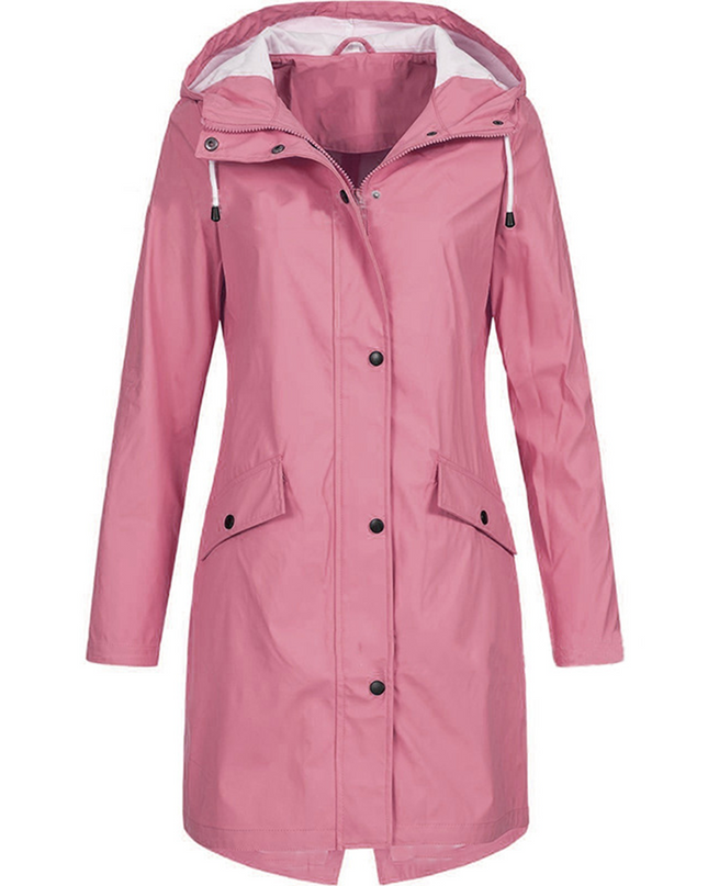 Lorraine | Waterproof Hooded Raincoat – Wrap Jacket