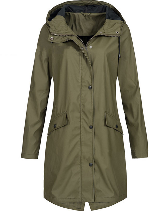 Lorraine | Waterproof Hooded Raincoat – Wrap Jacket