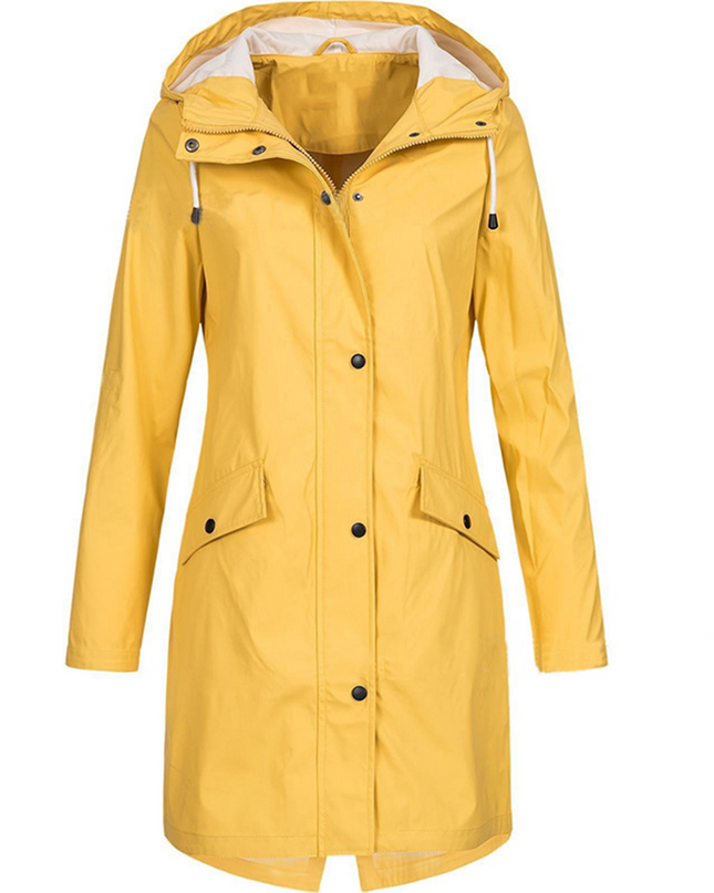 Lorraine | Waterproof Hooded Raincoat – Wrap Jacket