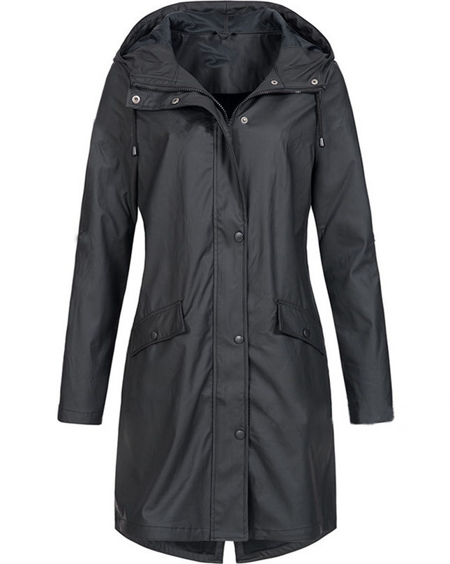 Lorraine | Waterproof Hooded Raincoat – Wrap Jacket