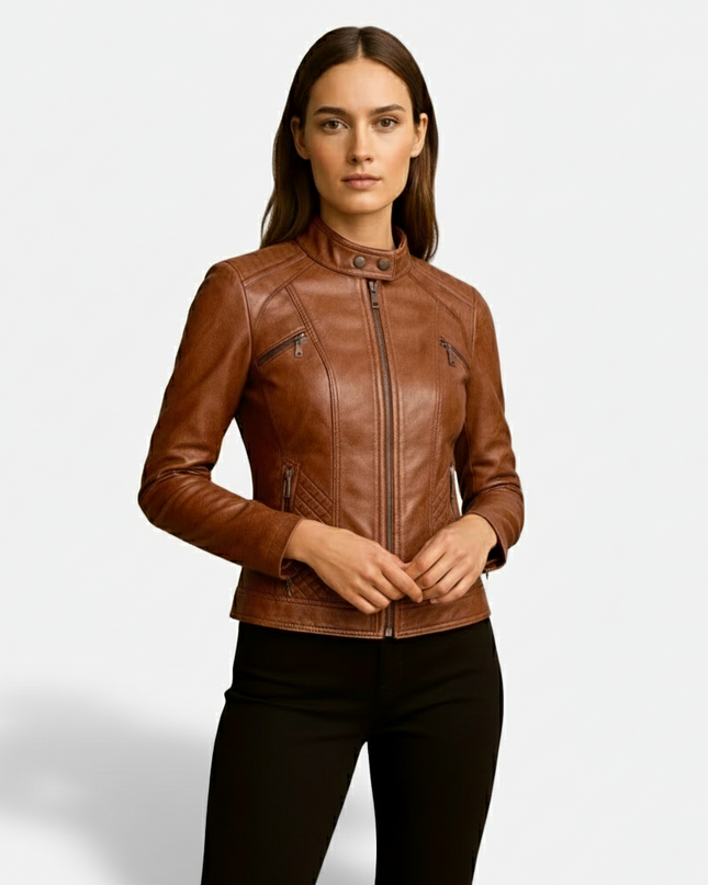 Madrick | Slim Fit Moto Jacket – Faux Leather Biker
