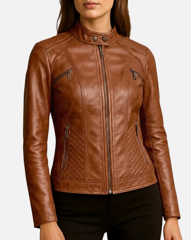 Madrick | Slim Fit Moto Jacket – Faux Leather Biker