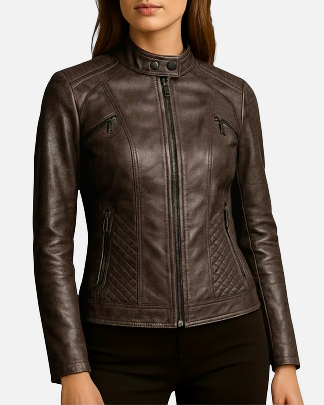 Madrick | Slim Fit Moto Jacket – Faux Leather Biker