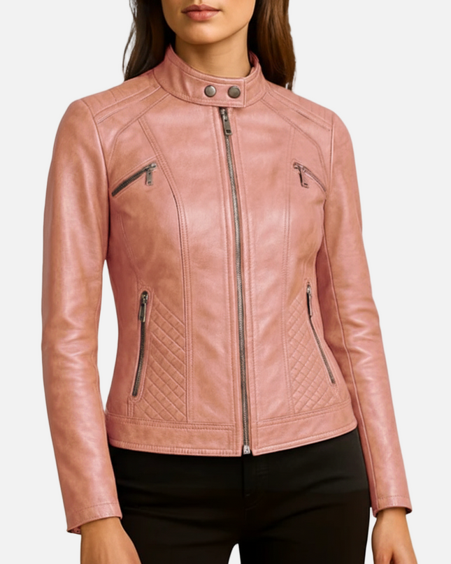 Madrick | Slim Fit Moto Jacket – Faux Leather Biker