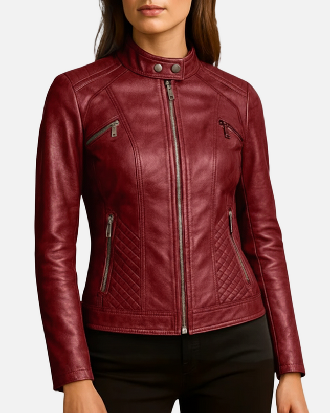 Madrick | Slim Fit Moto Jacket – Faux Leather Biker