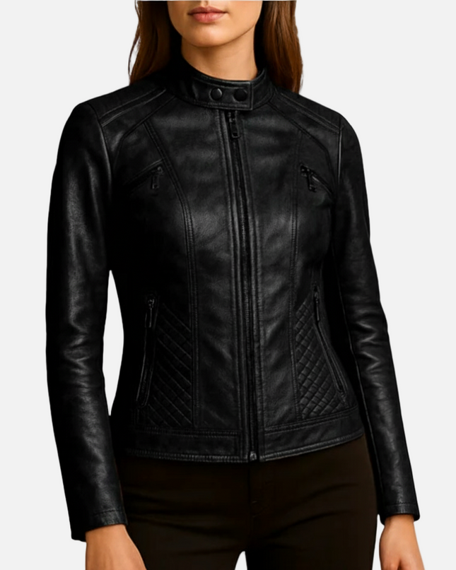 Madrick | Slim Fit Moto Jacket – Faux Leather Biker