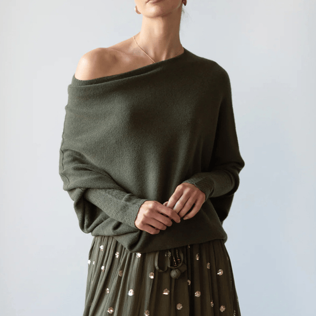 Marlosen | Cashmere Pullover – Asymmetrical Knitwear