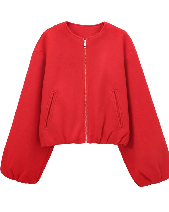 Mexi | Grey Bomber Jacket – Cropped Jacket