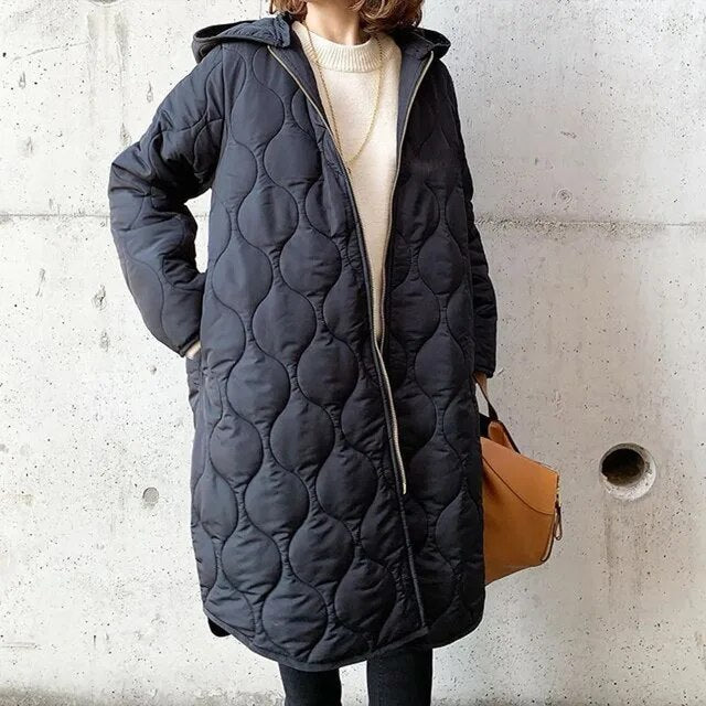 Quiltora | Oversized Padded Parka Jacket – Hooded Jacket