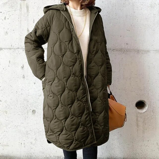 Quiltora | Oversized Padded Parka Jacket – Hooded Jacket