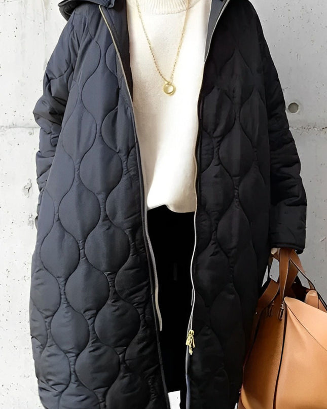 Quiltora | Oversized Padded Parka Jacket – Hooded Jacket