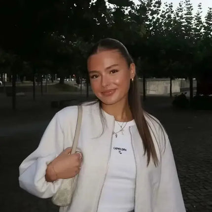 Retrisha | Elastic-Hem Bomber Jacket – Cropped Jacket