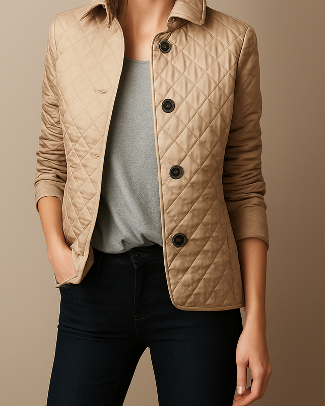 Rowant | Quilted Jacket – Turned Down Collar Puffer Jackets