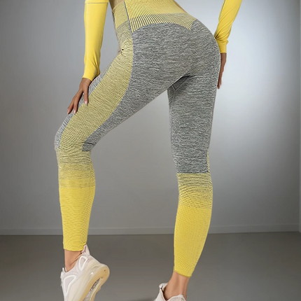 Santara | Women’s Seamless Leggings – Balanced Motion Design - Gold