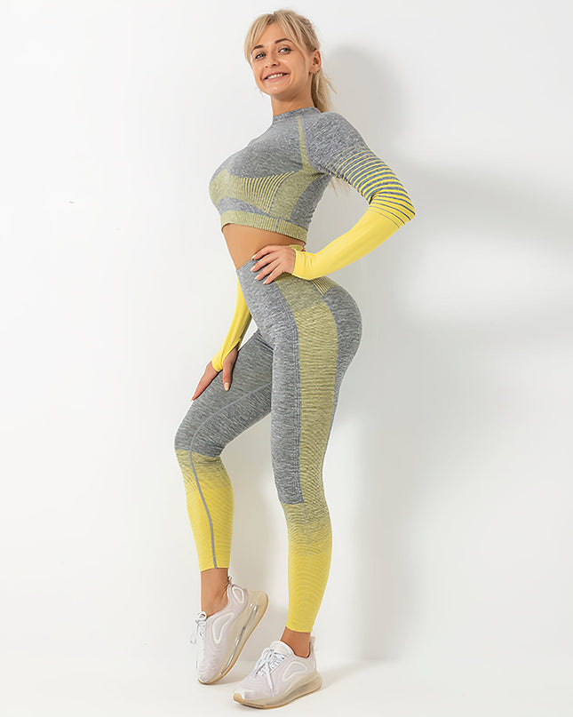 Santara | Women’s Seamless Leggings – Balanced Motion Design - Gold