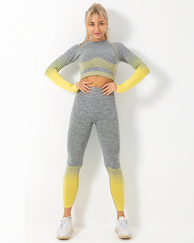 Santara | Women’s Seamless Leggings – Balanced Motion Design - Gold
