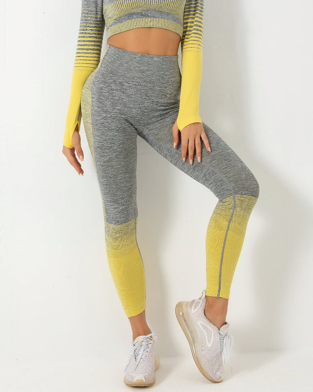 Santara | Women’s Seamless Leggings – Balanced Motion Design - Gold