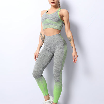 Santara | Women’s Seamless Leggings – Balanced Motion Design - Light Green