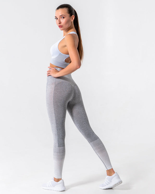 Santara | Women’s Seamless Leggings – Balanced Motion Design - White