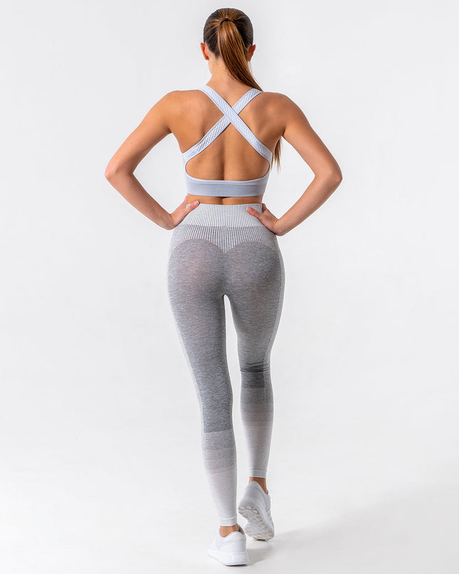 Santara | Women’s Seamless Leggings – Balanced Motion Design - White