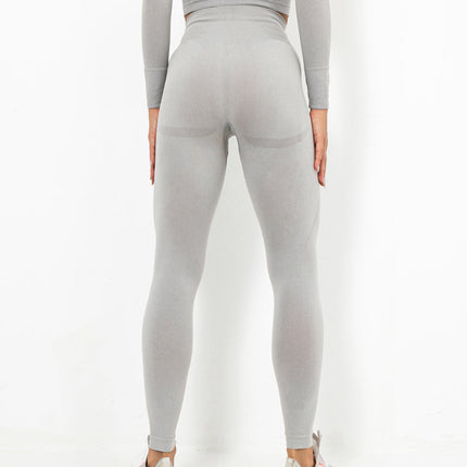 Serelise | Women’s Seamless Leggings – Graceful Stretch Silhouette - Gray