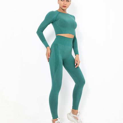 Serelise | Women’s Seamless Leggings – Graceful Stretch Silhouette - Green