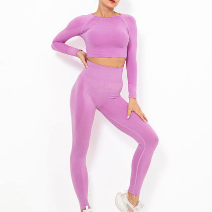 Serelise | Women’s Seamless Leggings – Graceful Stretch Silhouette - Pink
