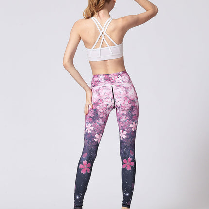 Soléa | Women’s Floral Luxe Leggings – Elegant Workout Wear - Floral