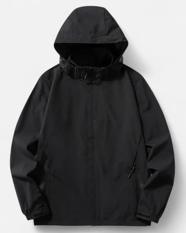 Solvett | Hooded Waterproof Jacket – Outdoor with High Neckline