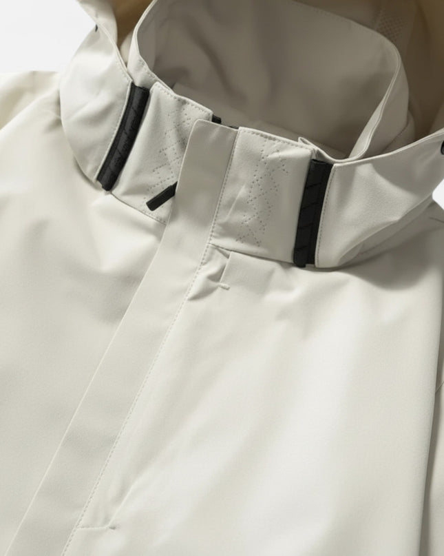 Solvett | Hooded Waterproof Jacket – Outdoor with High Neckline