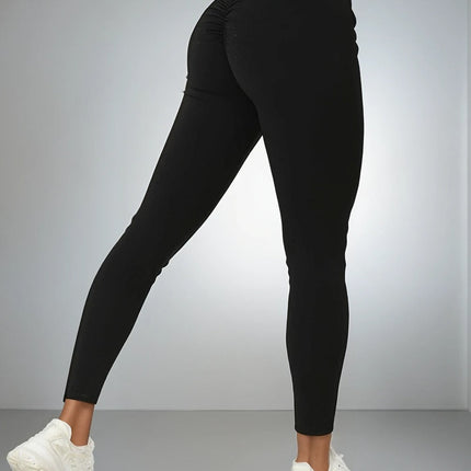Solvia | Women’s Scrunch Leggings – Seamless Sculpt Fit - Black