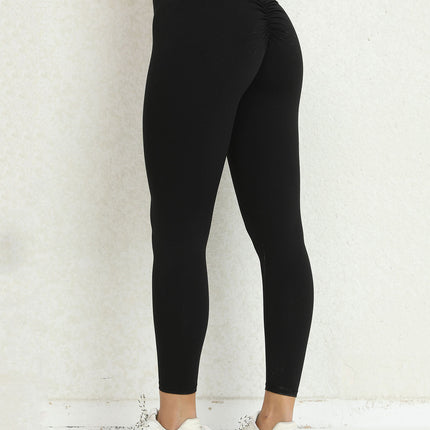 Solvia | Women’s Scrunch Leggings – Seamless Sculpt Fit - Black