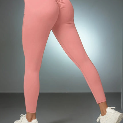 Solvia | Women’s Scrunch Leggings – Seamless Sculpt Fit - Peach