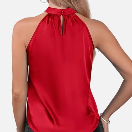 Sorelle | Satin Halter Blouse – Riviera Style